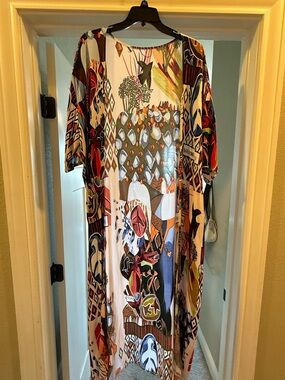 Colorful Abstract kimono - Multicolor Print